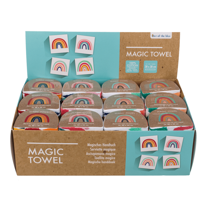 Out of the blue KG – Großhandel Geschirrtücher – Buntes Zaubertuch aus Baumwolle, Regenbogenmotiv1