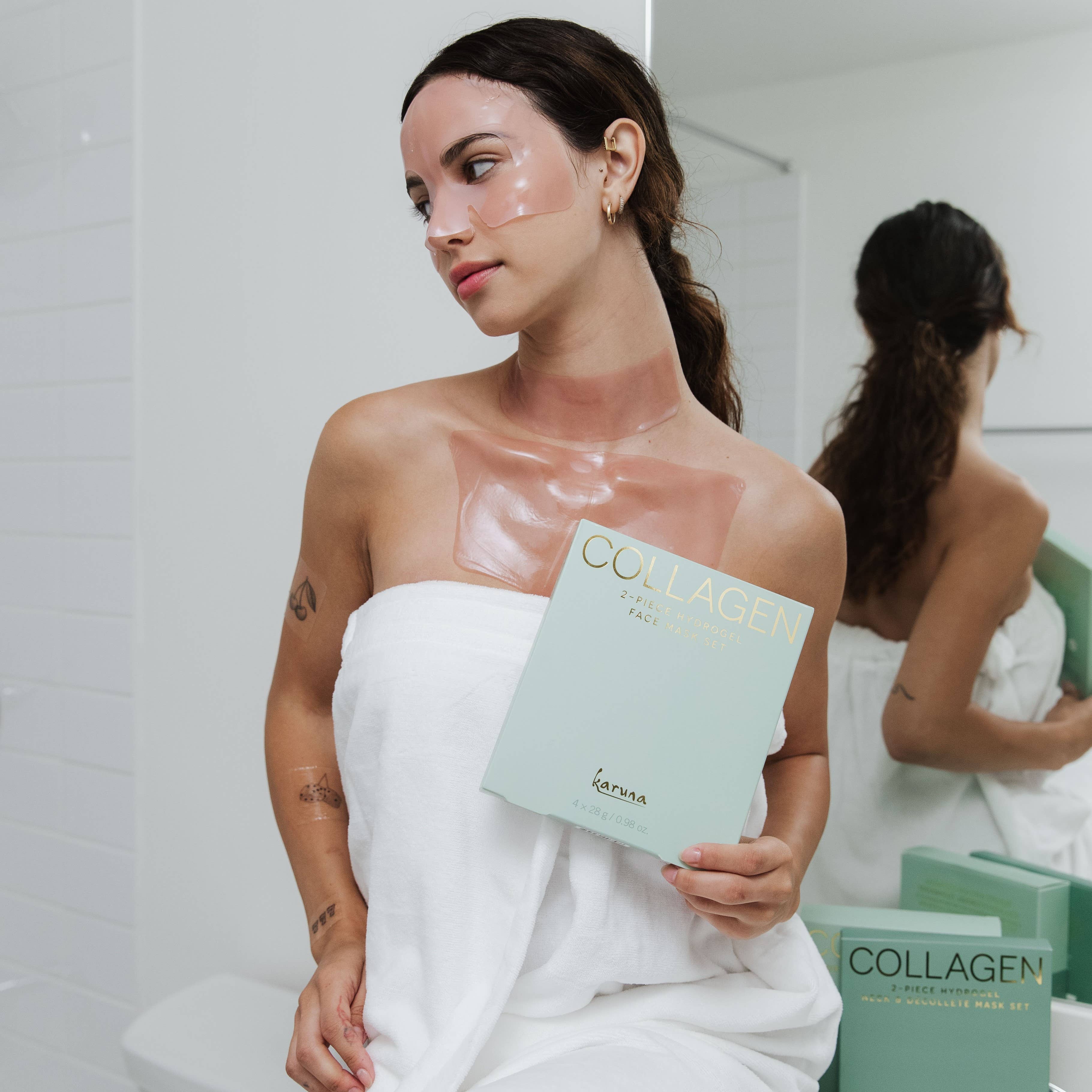 Karuna - Wholesale Skincare Face Mask - Collagen HydroGel Face Mask - 4 pack3