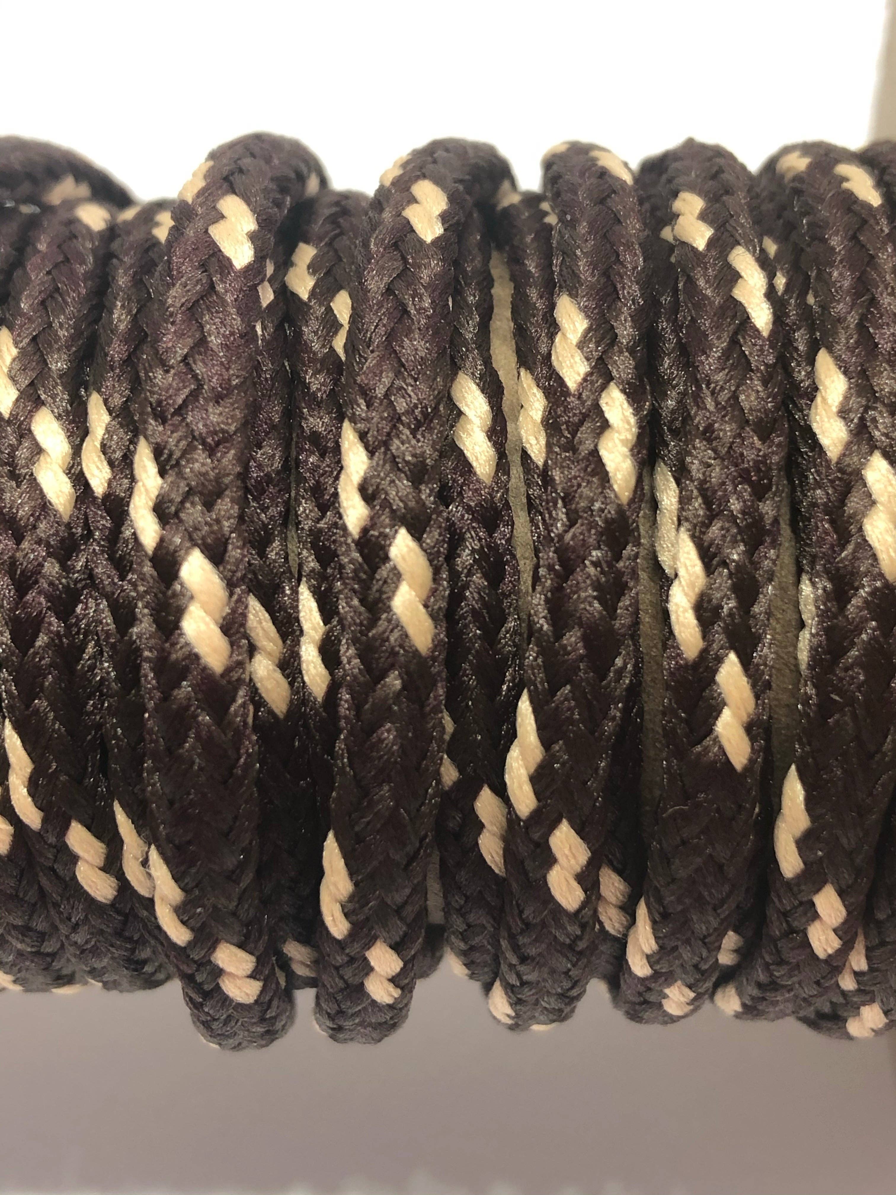 The Shoelace Factory - Wholesale Shoelaces - Unisex - Classic Round Shoelaces Brown w/Toast Accents2