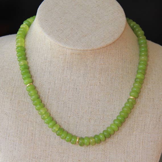 Spritz! Necklace in Chartreuse for wholesale by Wear Loulu