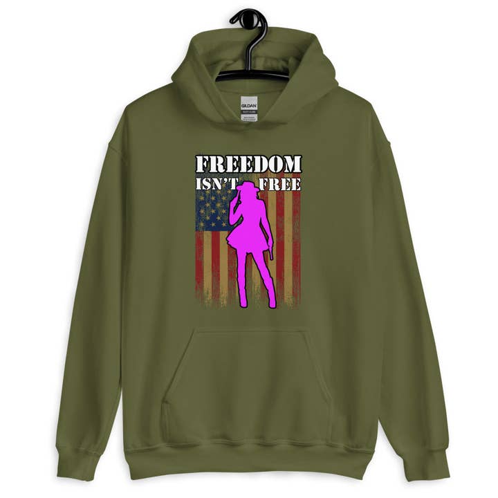 Felpa con cappuccio Freedom Isn't Free Style per la vendita all'ingrosso da parte di Bratical
