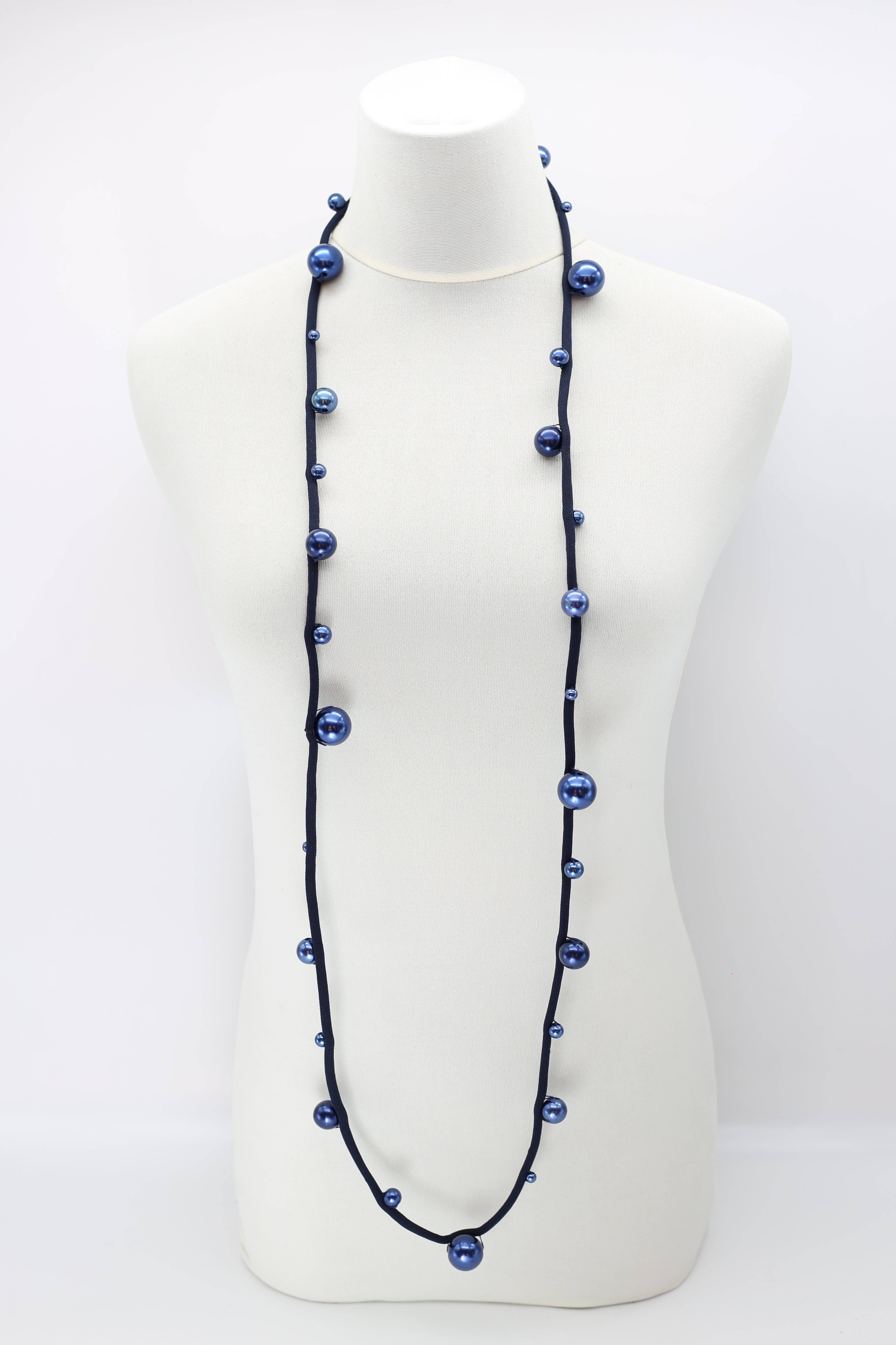 Jianhui London – Engroshandel Perlehalskæde – Faux perler på tekstil snor halskæder - Large15