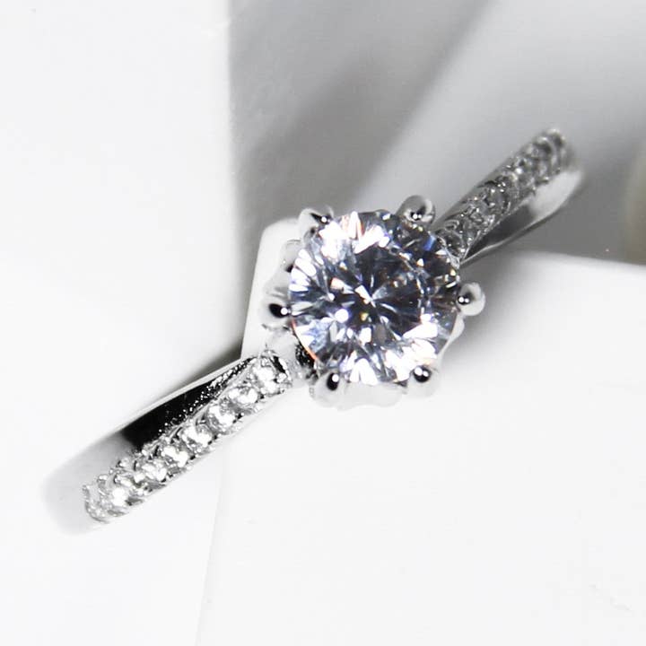 Simple Twist ring van 0,5 karaat voor wholesale door Meissa Jewelry