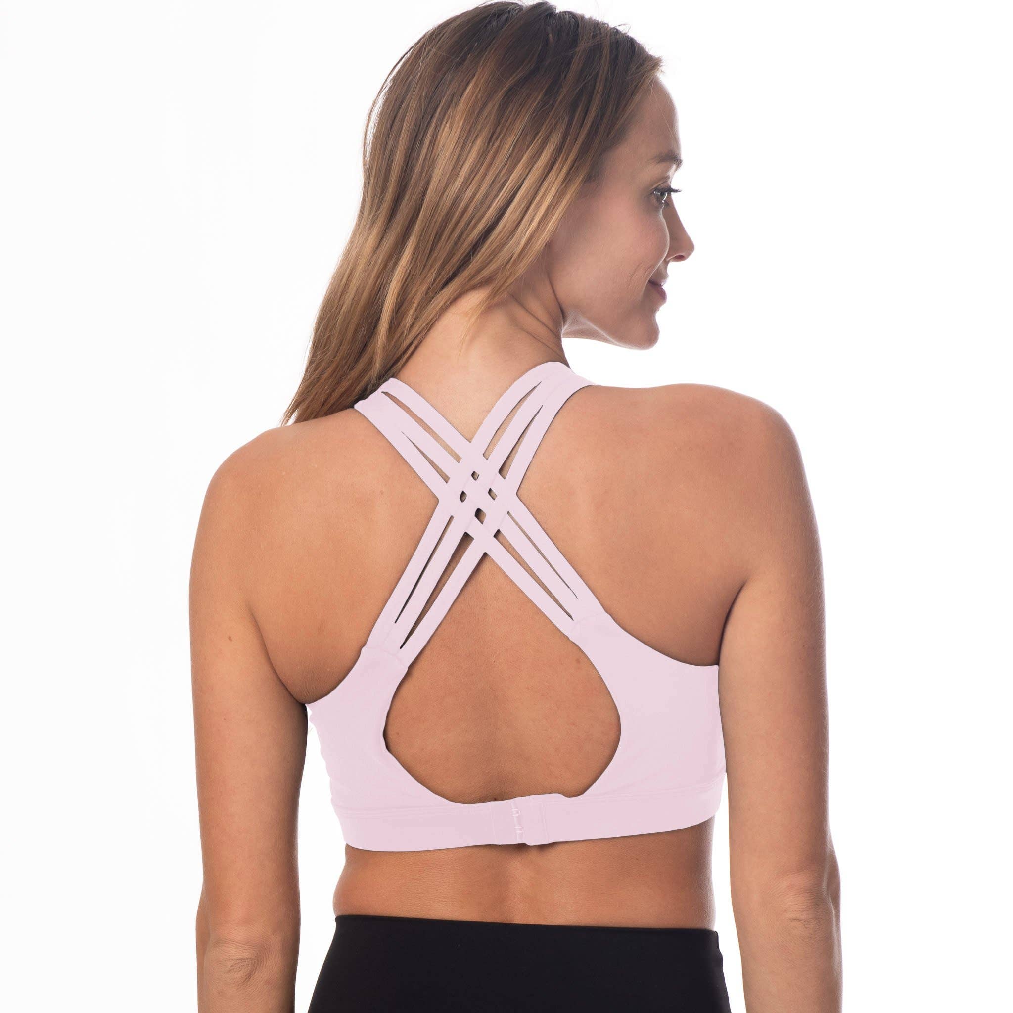 Blush Pink Chloé 3 Running Nursing Sports Bra (Blush Pink) for wholesale on Faire14