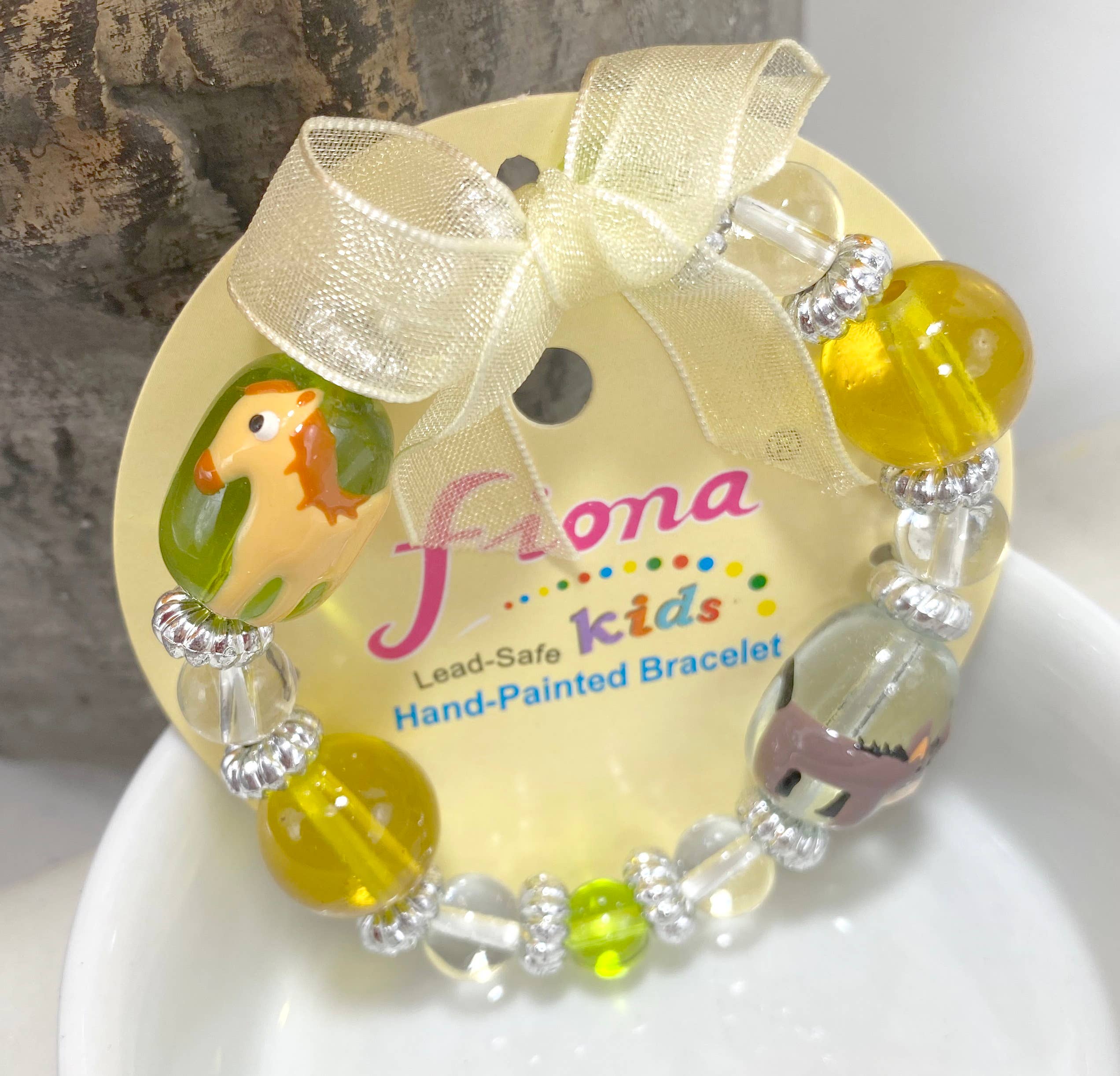 Fiona Accessories - Vente Bracelet de perles - Présentoir de comptoir Zoo Bracelet Safari Animal Print 48 pièces pour enfant6