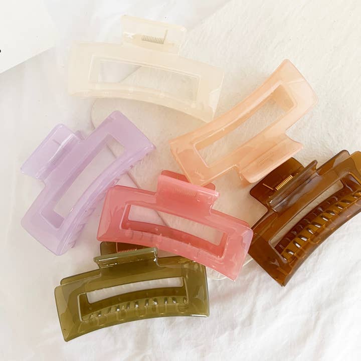 LoveLina - Wholesale Hair Clip - Women's - Jumbo 4-Inch Jelly Hair Clips - BETTY JELLY