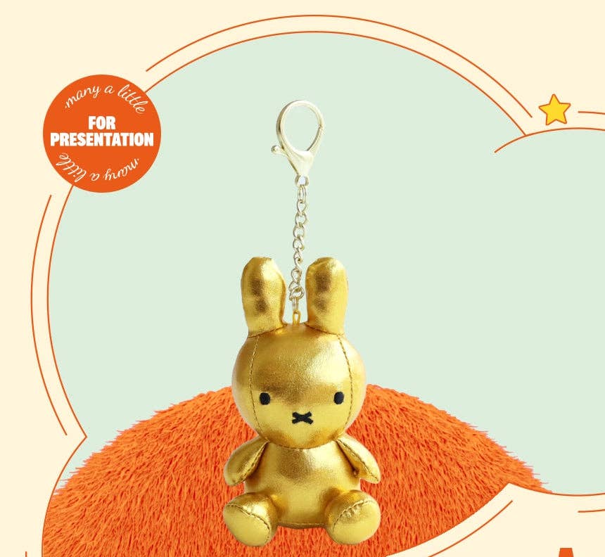 K-Wonderland - Wholesale Keychain - Women's - Miffy Keyring Plush Dolls Glow-in-the-Dark, Silver, Gold20