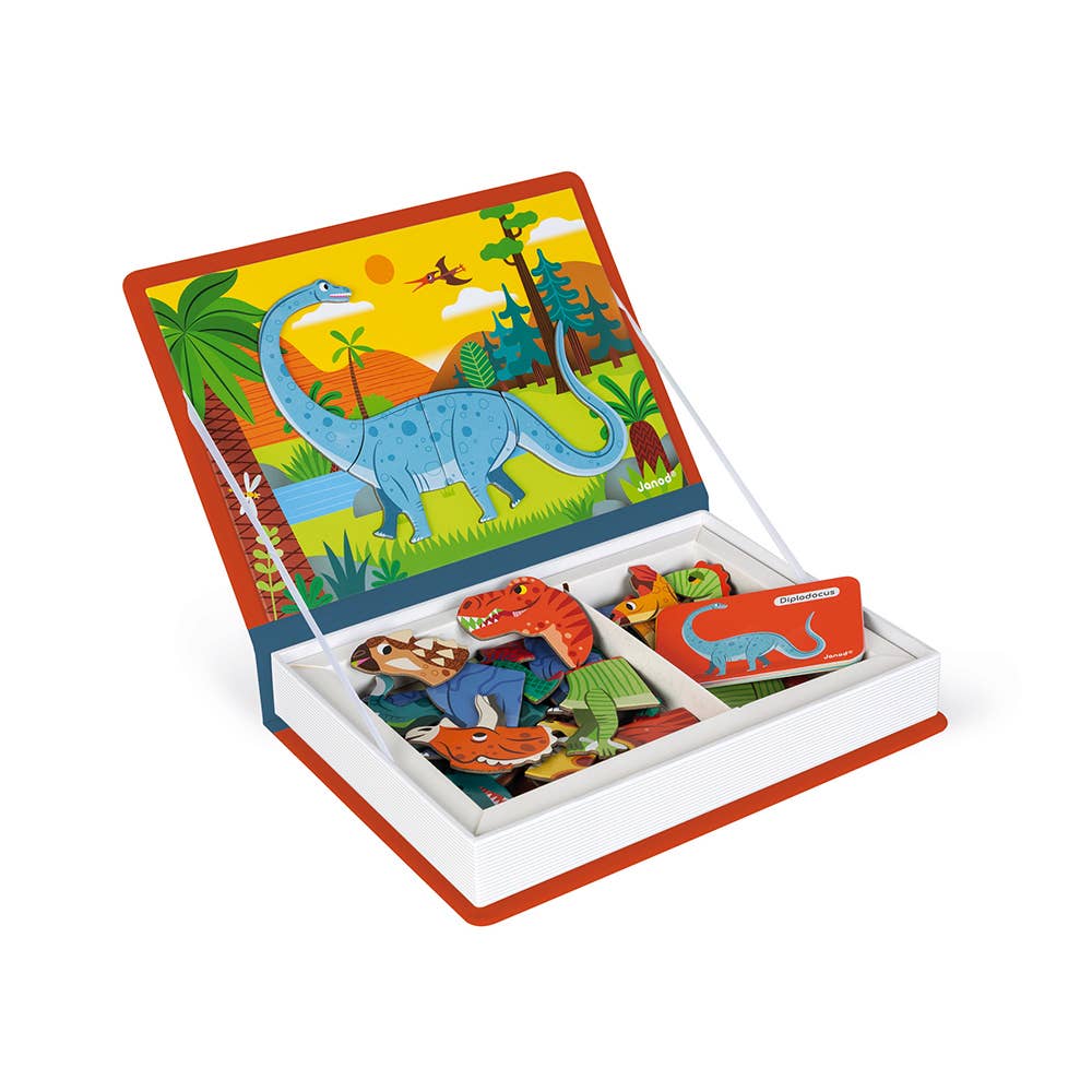 Janod - Wholesale Toy Set - Kids - Magneti'book - Dinosaurs7