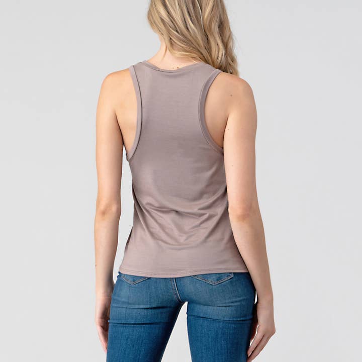 Heimious - Wholesale Tank Top - Women's - Scoop Neck Modal Jersey Tank Top, 255214
