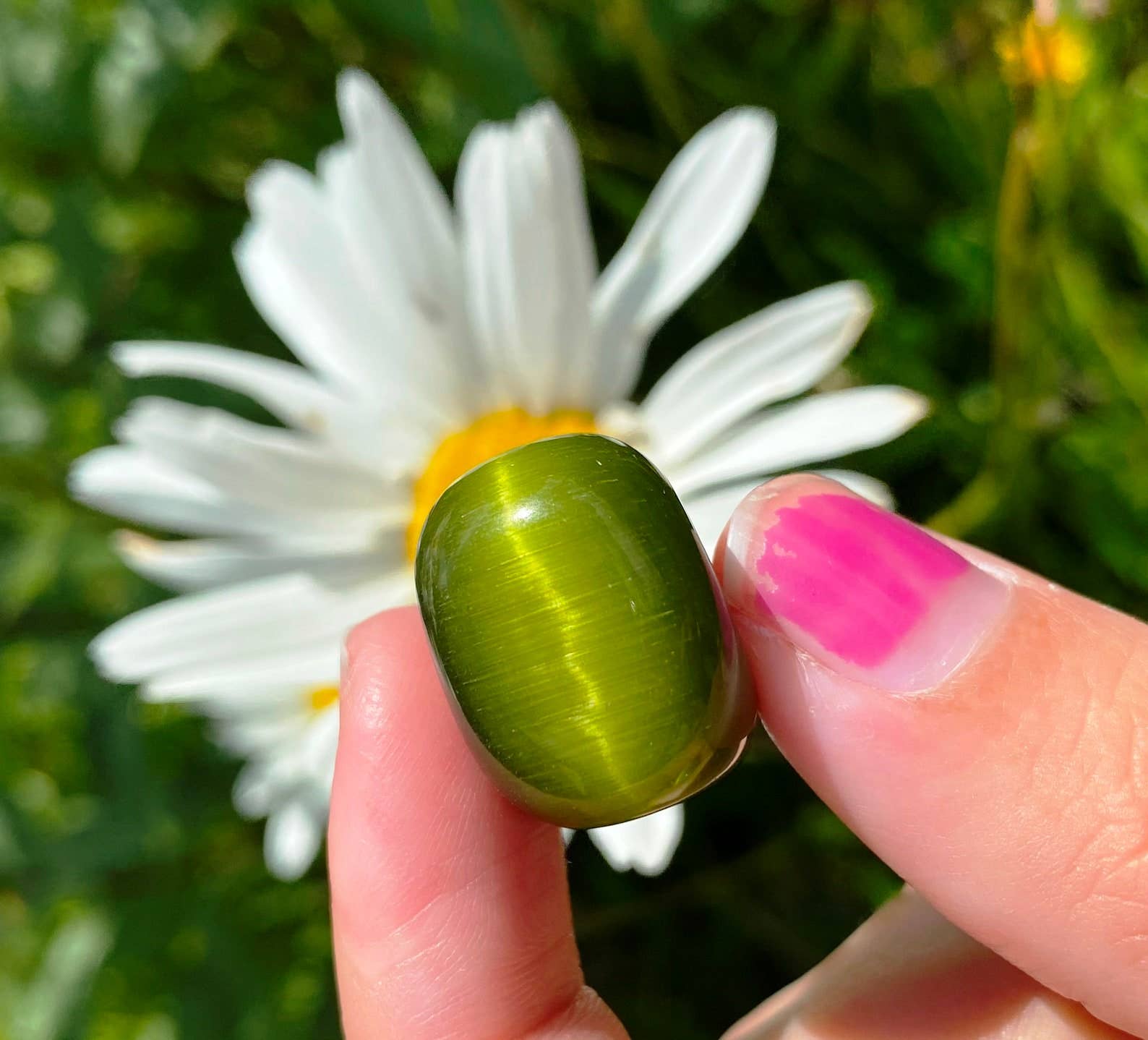 Elf Kendal Hippies – Engroshandel Spirituelle sten og krystaller – Katteøje tromlet 15-25mm sten af alf regnbue katteøje ædelstene3