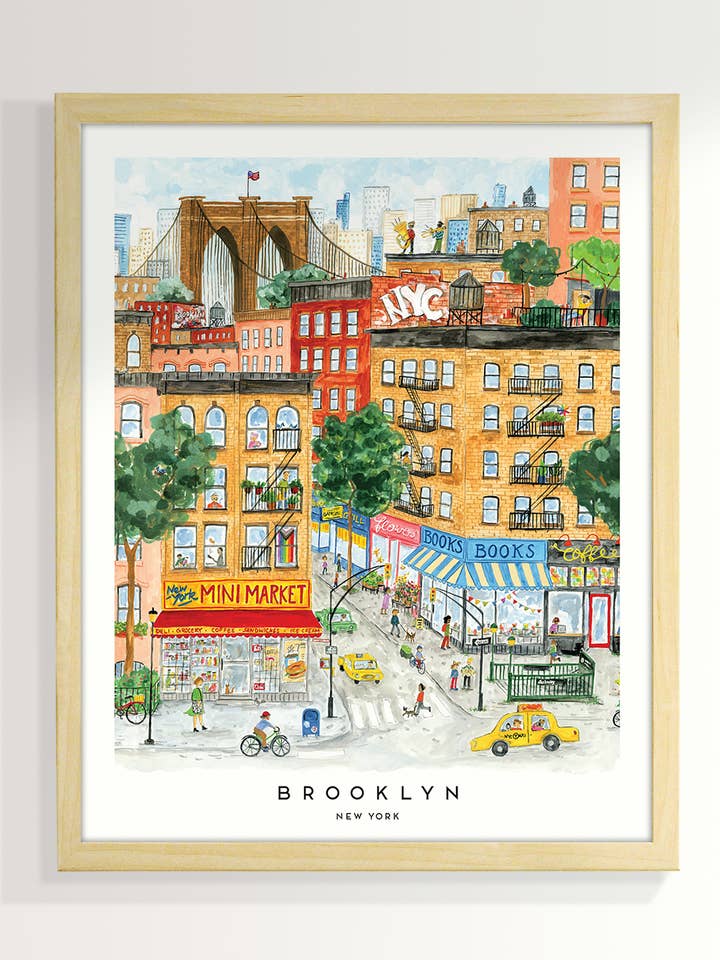 New York Brooklyn 8x10 Afdruk voor wholesale door The Paperhood