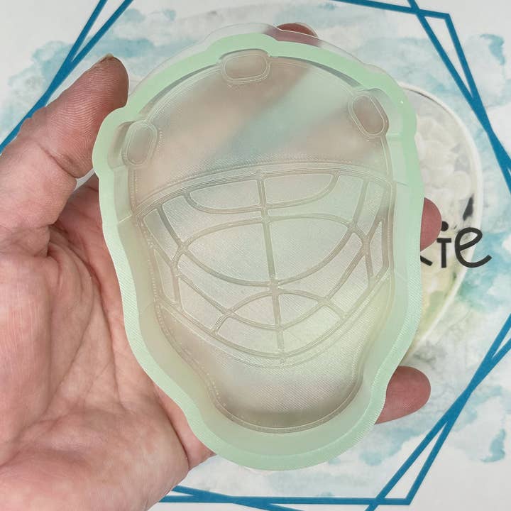 Hockey Mask Freshie Mold for wholesale by The Freshie Junkie, LLC
