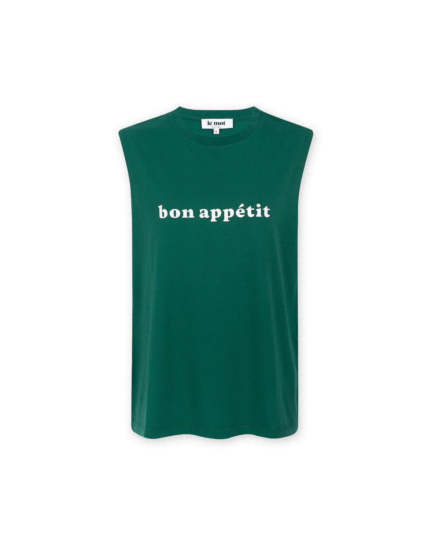 Le Mot - Wholesale Screen Printed T-Shirt - Women's - Bon Appétit Sleeveless T-shirt1