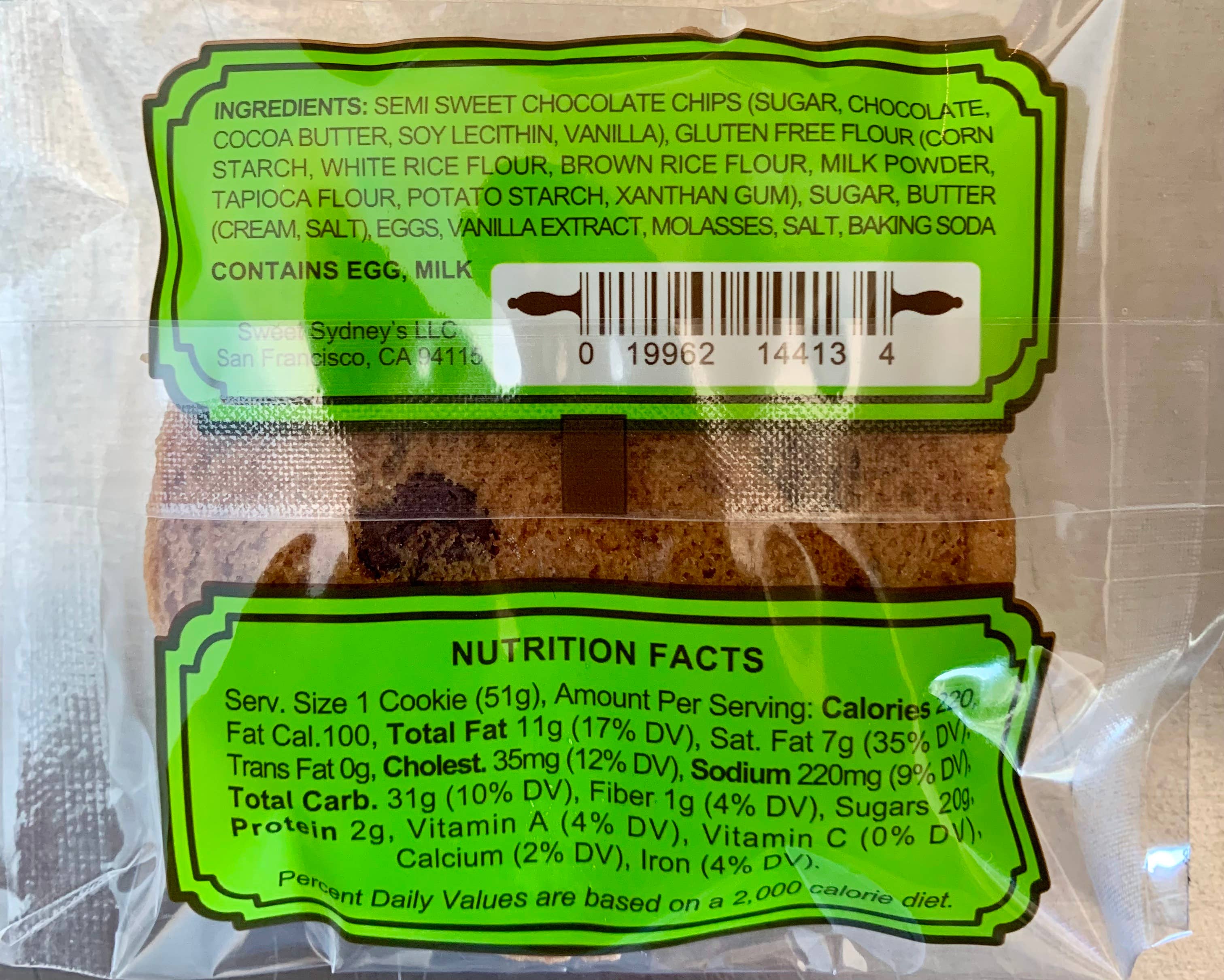 Sweet Sydney's - Wholesale Cookie - Extraordinary Gluten Free Cookie - Variety 15 Pack6