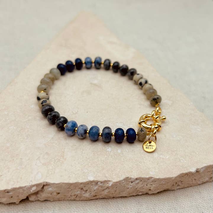 Lapis Lazuli Chunky Beaded Bracelet for wholesale by Little Nell Jewellery