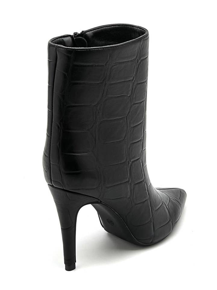 No Doubt Shoes – wholesale Booties – Women's – WOMEN'S CROC HEELED ANKLE BOOTS7