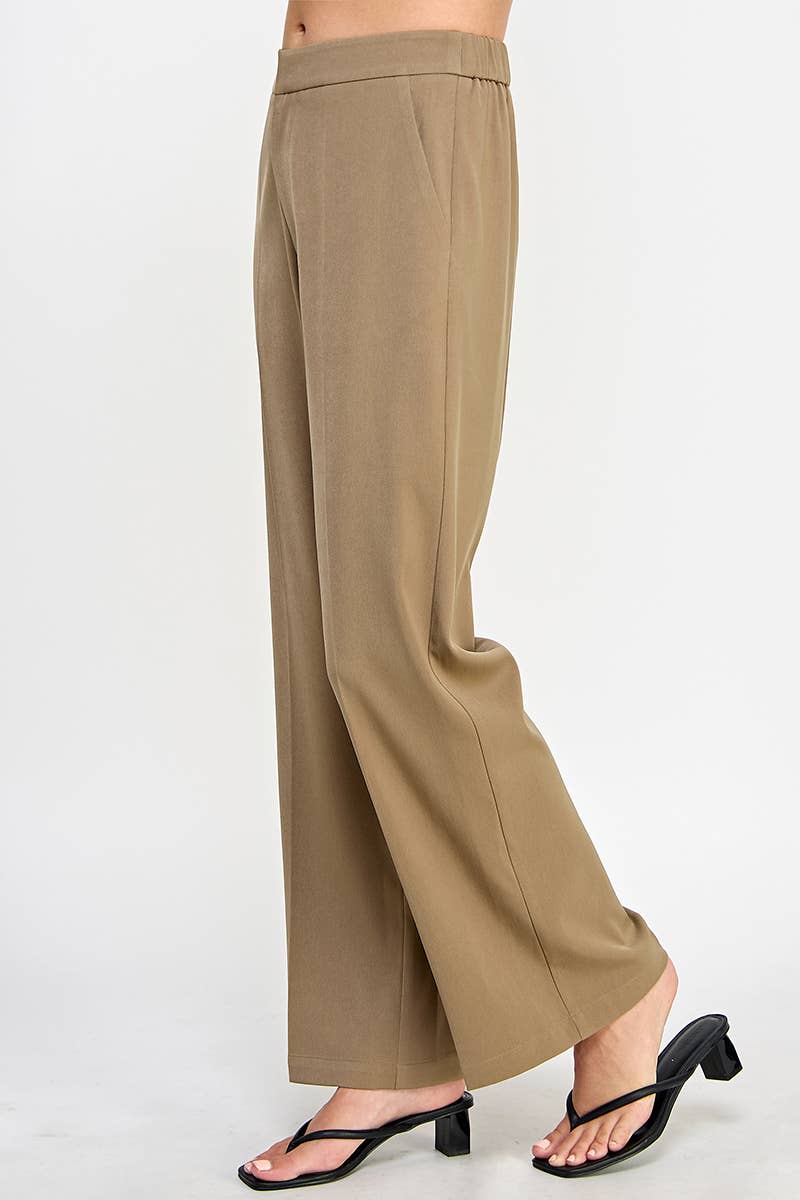 FUN2FUN - Wholesale Pants - Women's -  Tailored Pants - With Side Pockets and Elastic Waistband2