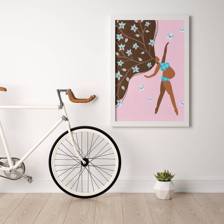 Bloom - Aanstaande moeder Kinderkamerprint voor wholesale door Blue Coffee Arts