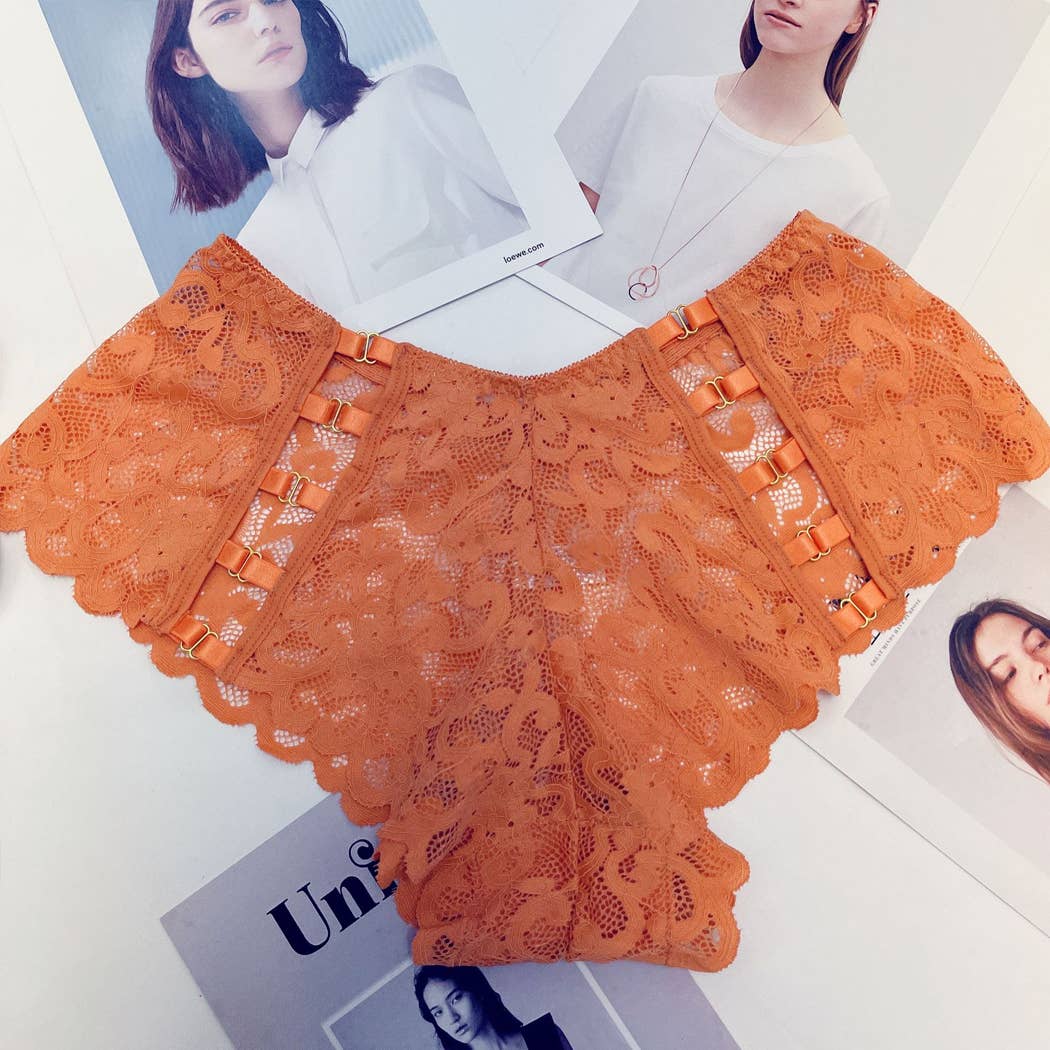 Curvy Fix - Wholesale Shapewear - Women's - Lace Plus Size Smooth Shaping Brief Panty for 120-240 lbs8