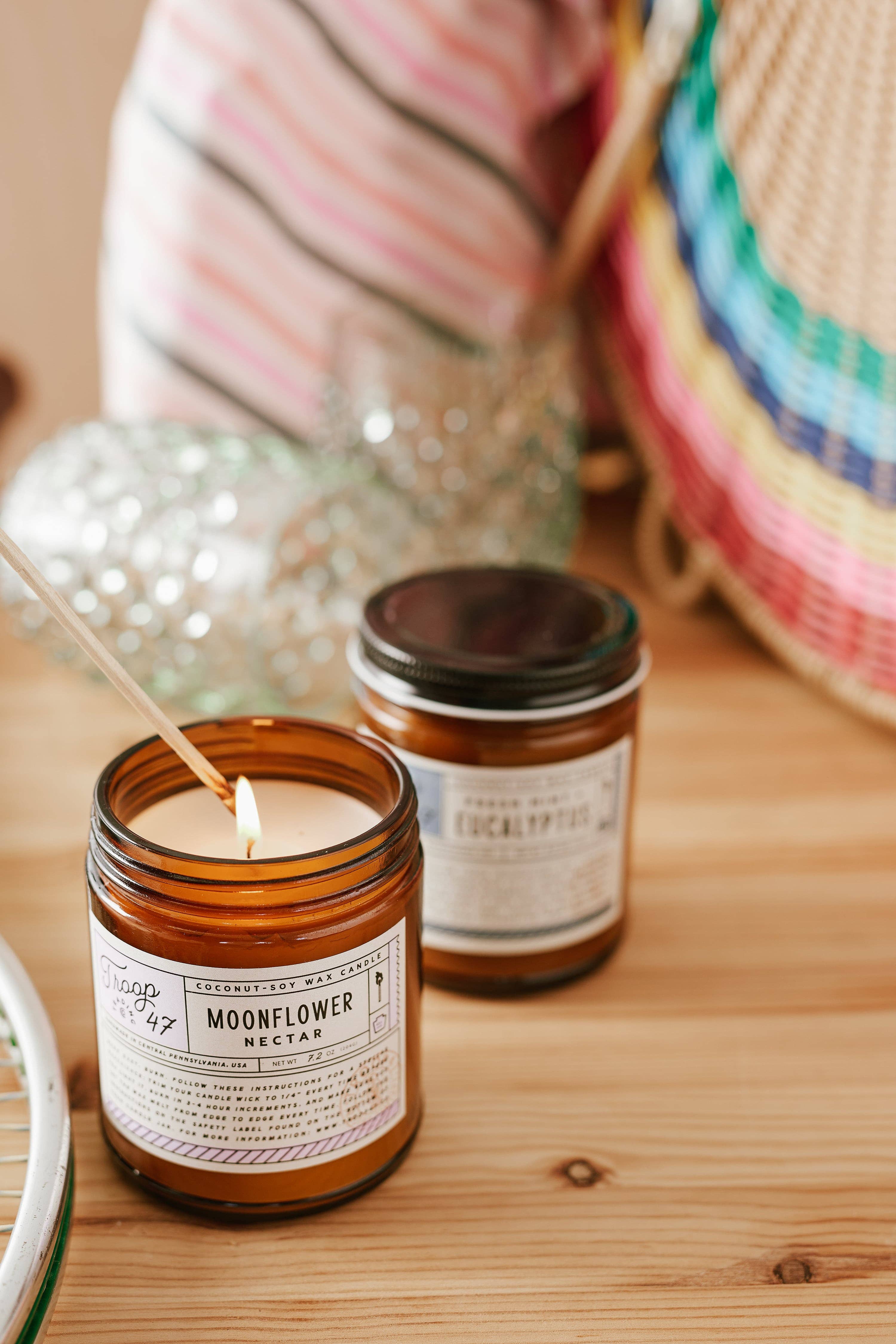 Troop 47 Trading Co. - Wholesale Jar/Filled Candle - Moonflower Nectar Candle Jar1