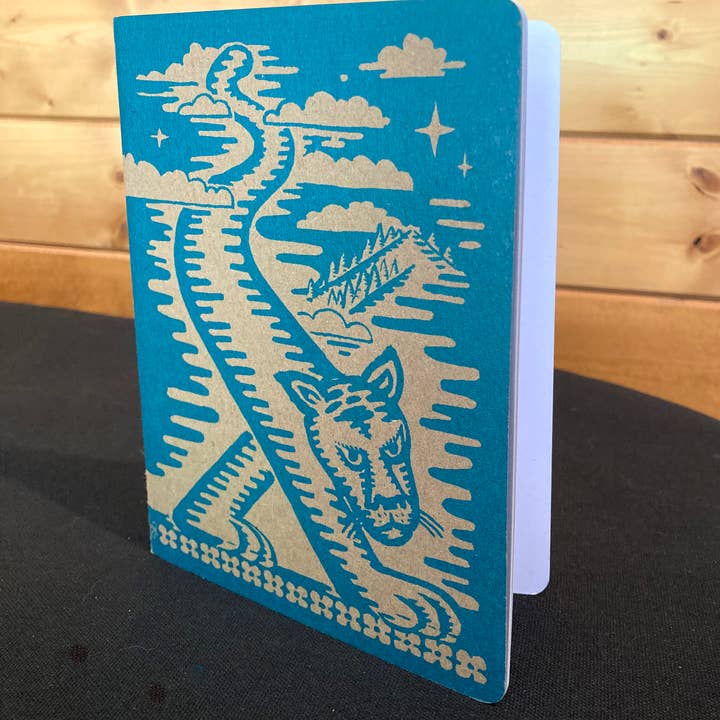 Lion and Deer Blank Notebook for wholesale by Morning Paper dot Design