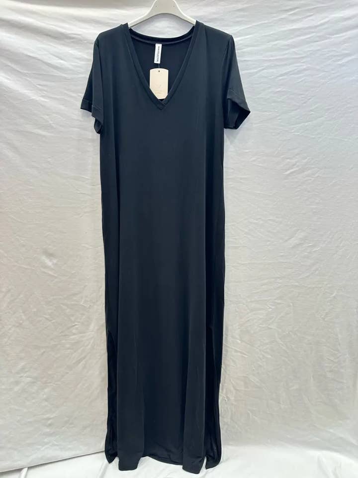 Mimi & Gogo – Engroshandel Kjole - Dame – Lang Flydende Kjole @130782_RLFluide1