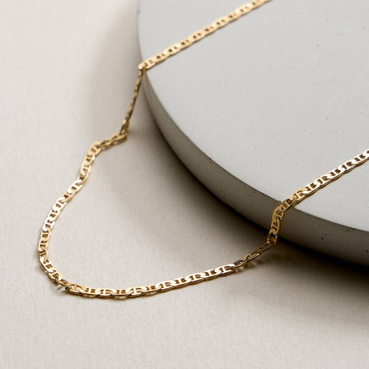 Guldpläterat ankarkedjehalsband för wholesale av Lilla Haven