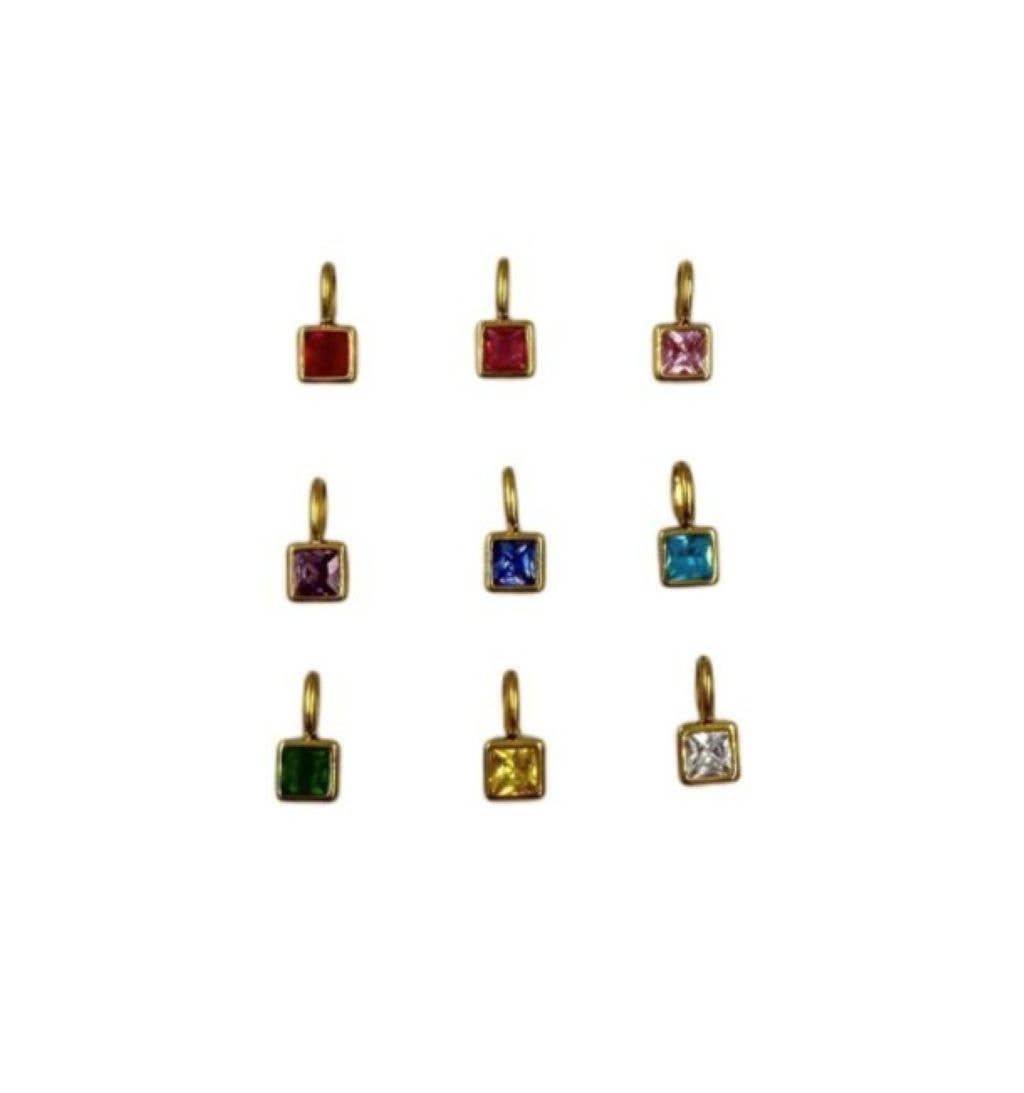 White Leaf – wholesale Individual charm/pendant – Squared Mixed Charm Bundle