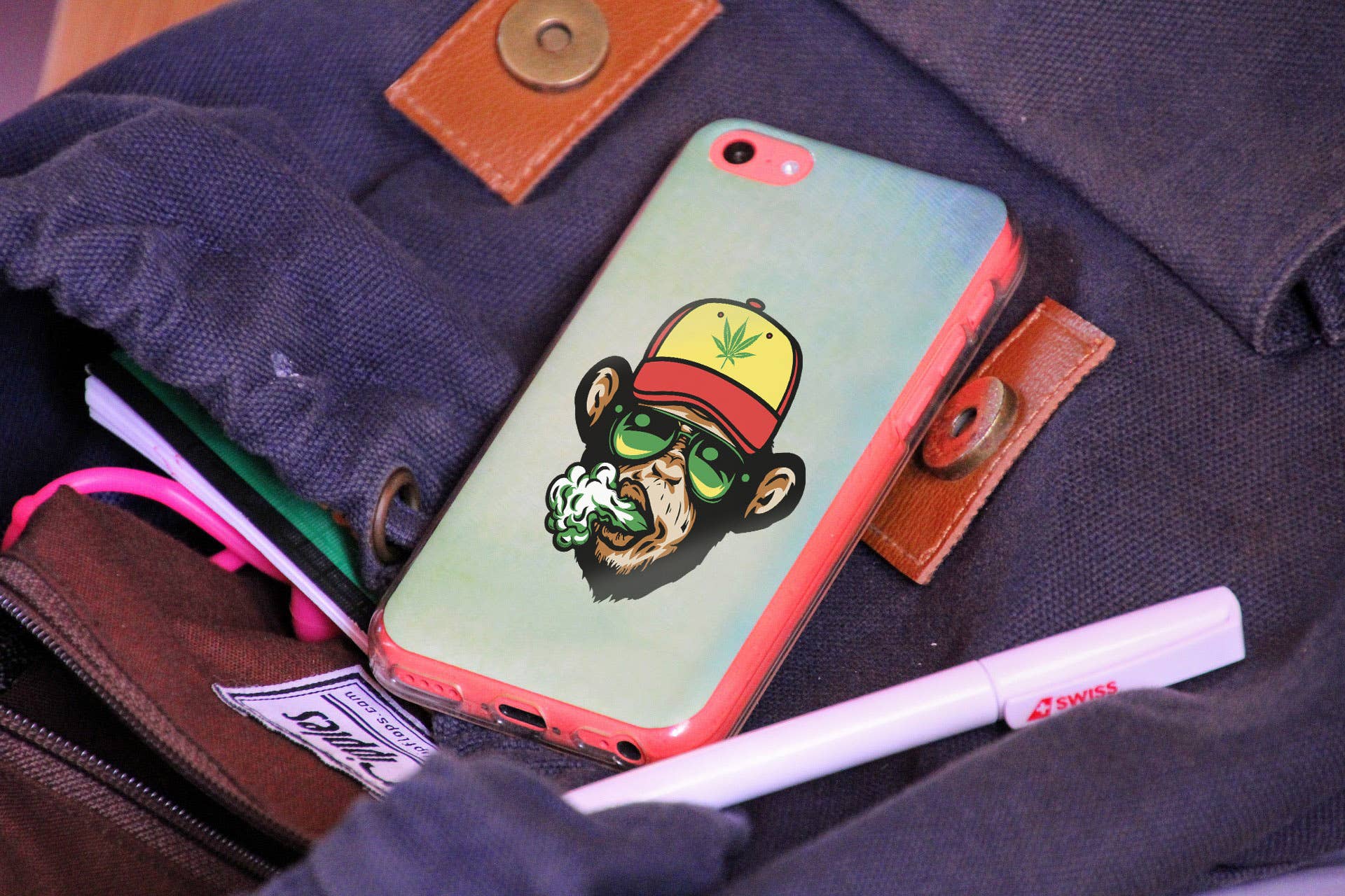 Torched Life – Engroshandel Klistermærke – Marihuana klistermærker - Tegnefilm- Sæt med 68