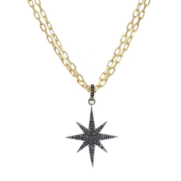 Collier pendentif étincelant Starburst pour la vente par Rachel Reinhardt