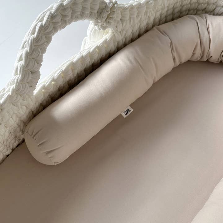 UNIQUE LOVE Design - Wholesale Pillow/cushion – Child & baby - Baby basket cushion roll | natural beige2