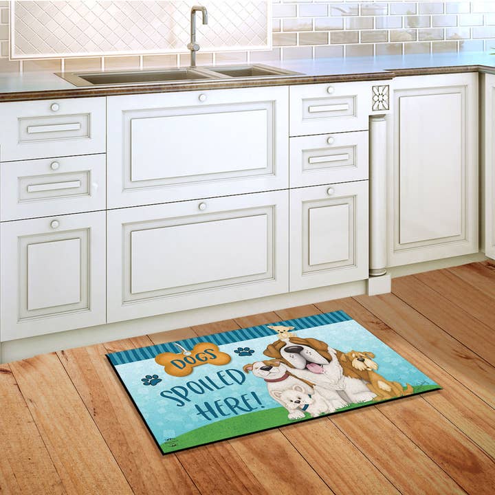 Briarwood Lane - Wholesale Door Mat - Dogs Spoiled Here Everyday Doormat 30" x 18" Indoor Outdoor