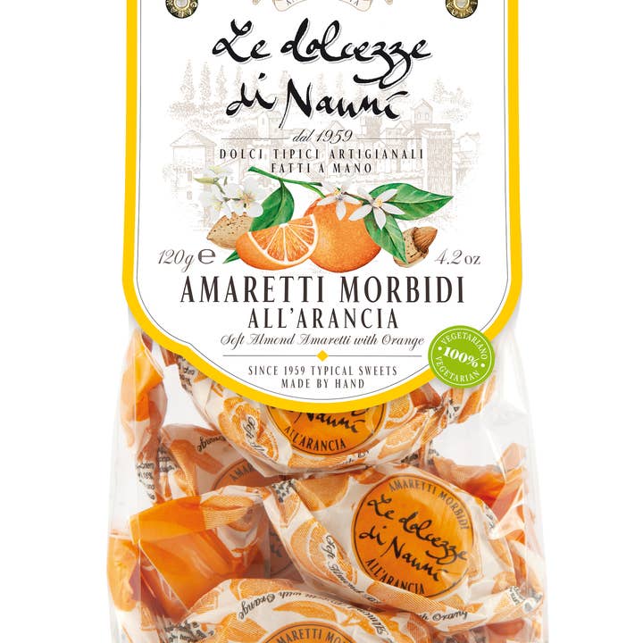 Le Dolcezze di Nanni - Wholesale Cookie - 2952 Soft orange macaroons made in Italy, Tuscany