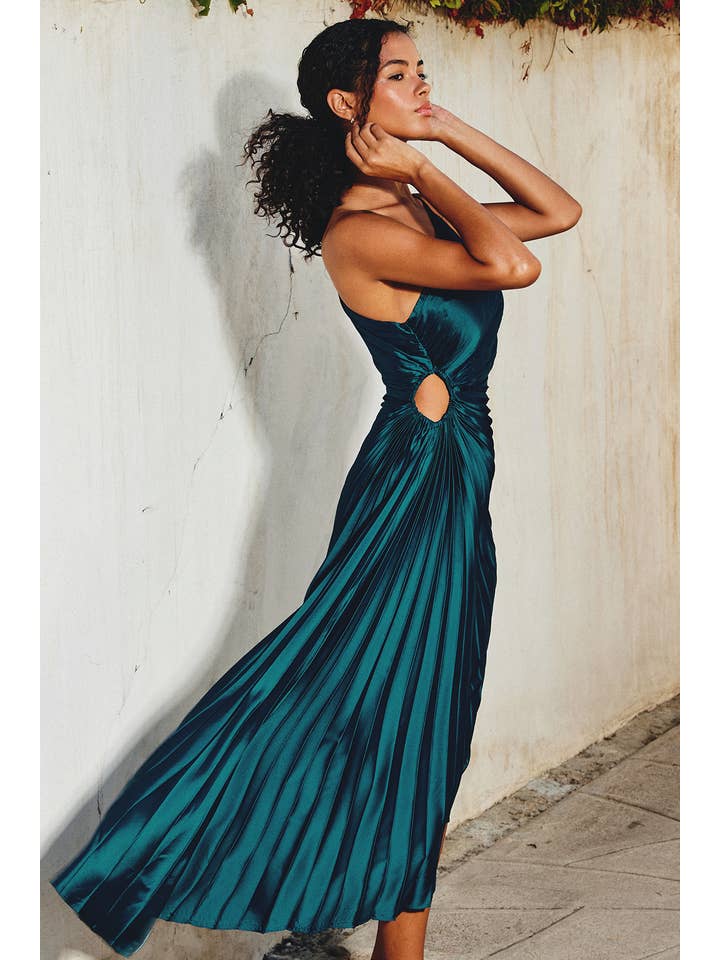 Dress Forum - Wholesale Dress - Women's - Olympia Asymmetrical Pleated Maxi Dress (1)32