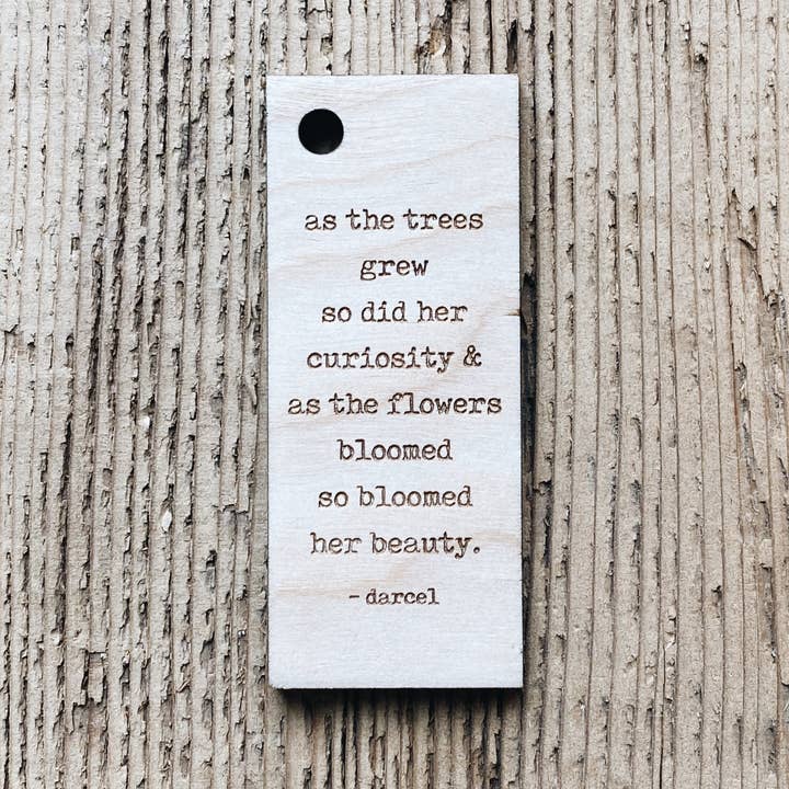 Spiritual Whiskey - Wholesale Gift Tag - Engraved Wooden Poetry Tag // Gift Tag // Keychain