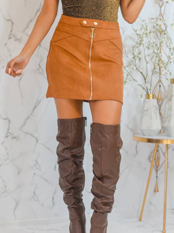 Don’t Be Suede Faux Suede Mini Skirt for wholesale by SurelyMine
