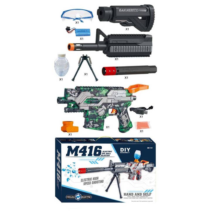 ASSORTED M416 Electric Gel Ball Blaster Shooter Sniper Gun for wholesale on Faire1