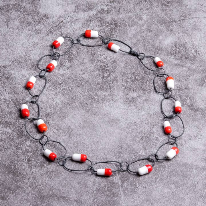 Pills Statement Necklace 1 for wholesale by Sunset Yogurt