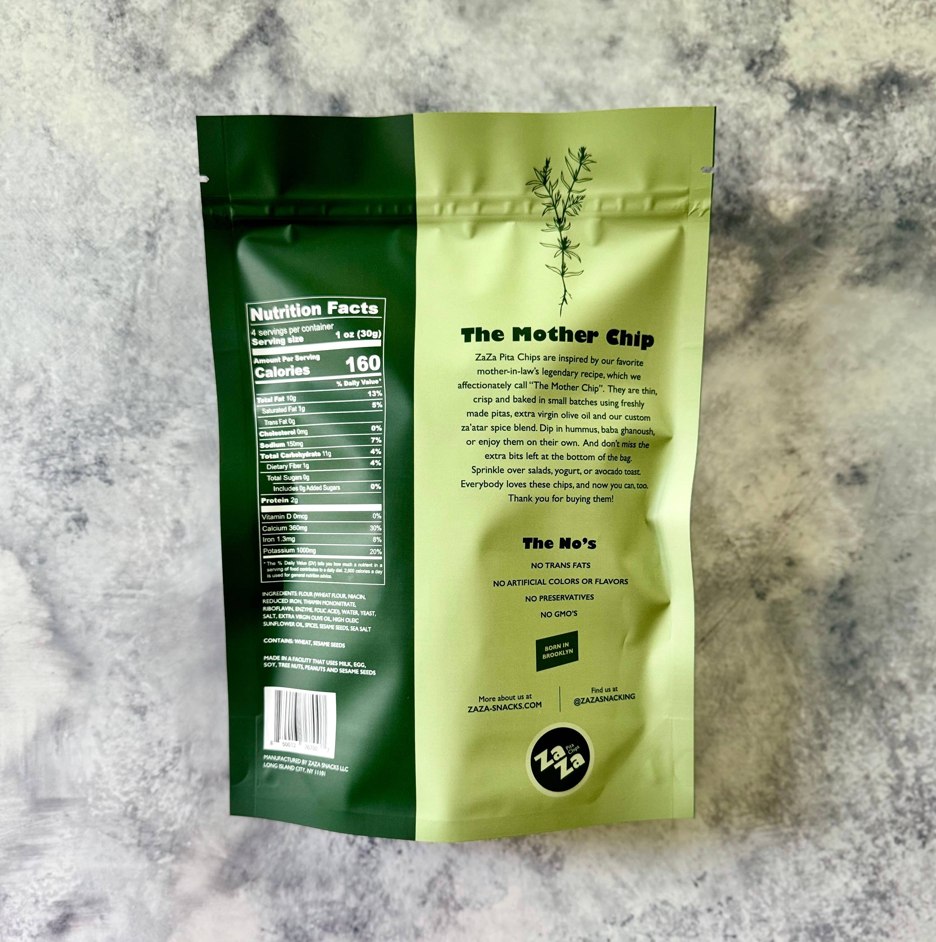 ZaZa Snacks - Wholesale Chips - ZaZa Za'atar Pita Chips1