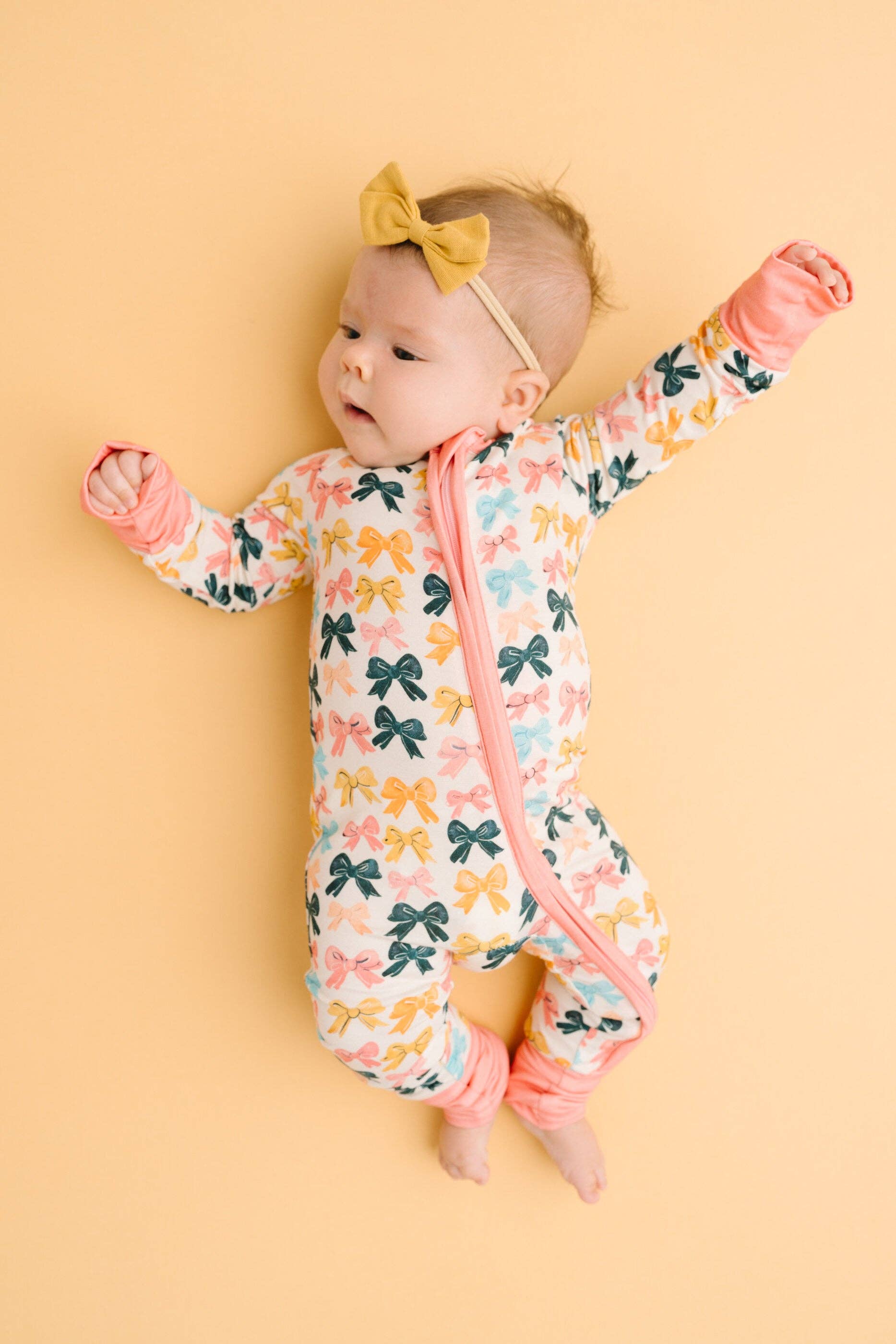 Little One Shop - Wholesale Clothing Set - Baby - Boho Bows Bamboo Sleeper6