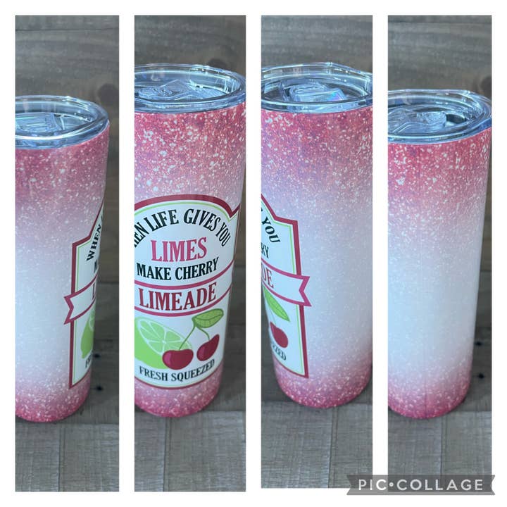 När livet ger dig limefrukter 20 oz sublimering tumbler för wholesale av NYOG Side Hustle