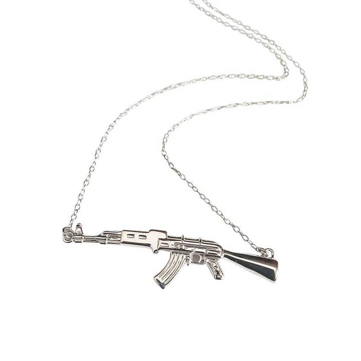 bstrd - Wholesale Pendant/Charm Necklace - AK-47 Necklace - 18k Gold Vermeil or Sterling Silver9