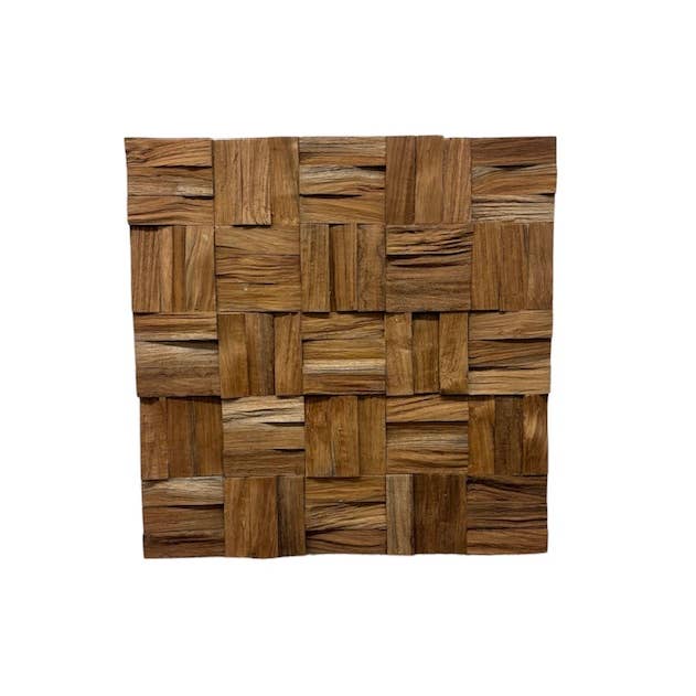 Asia West - Wholesale Gallery Wall Set - Geometric Wood Wall Art Panel- (16" x 16")12