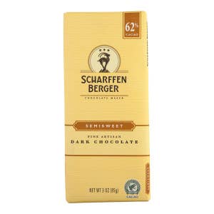 L&F Universal Goods - Wholesale Chocolate Bar - Scharffen Berger 62% Semisweet Cacao 12/3OZ0