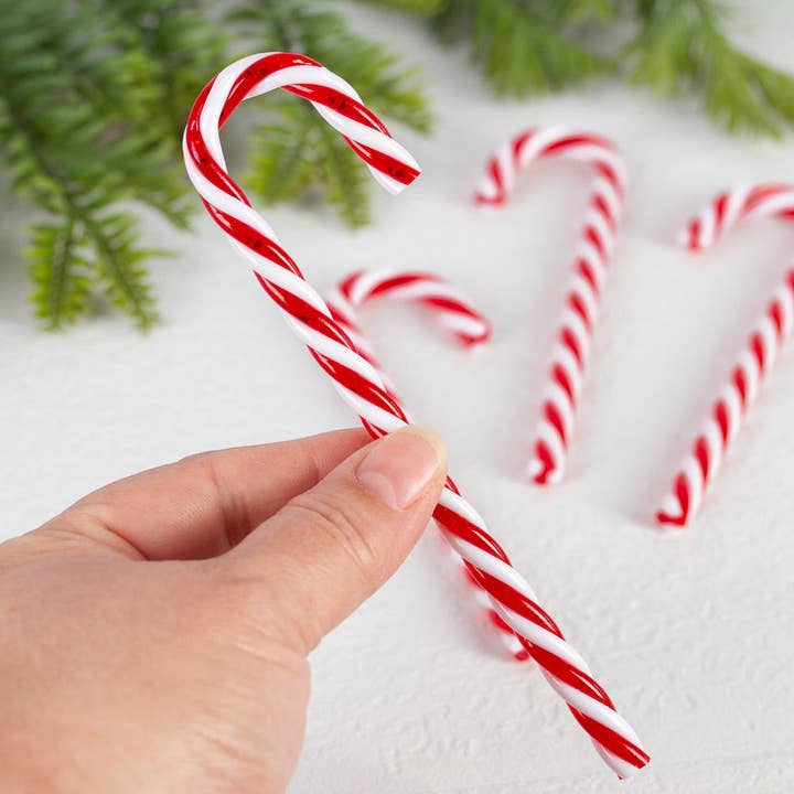 Factory Direct Craft - Wholesale Christmas Decoration - 6" Polyresin Candy Canes (Pack of 6) - Select Color