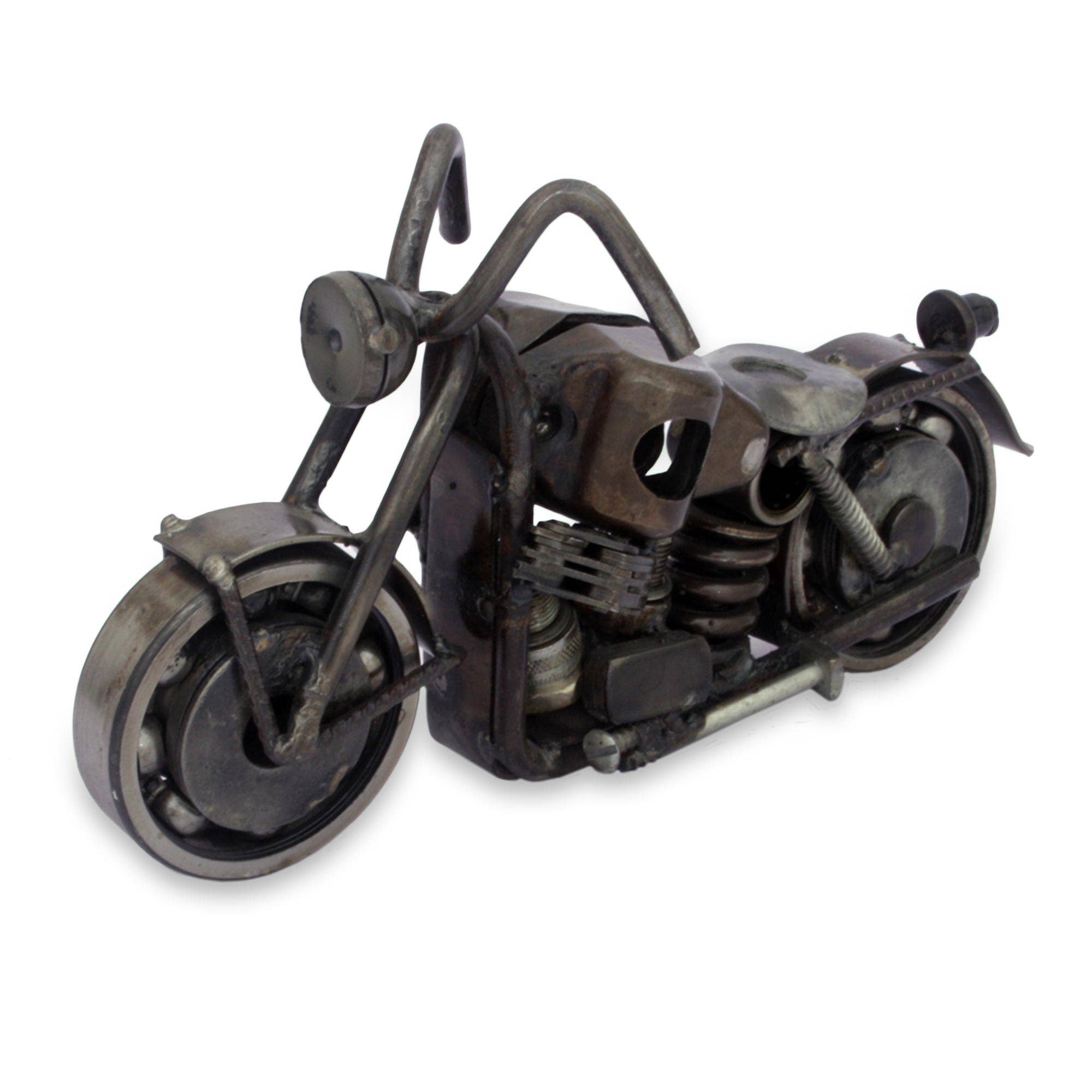 NOVICA - Vente Sculpture - Statuette de moto standard rustique faite à la main par Novica2