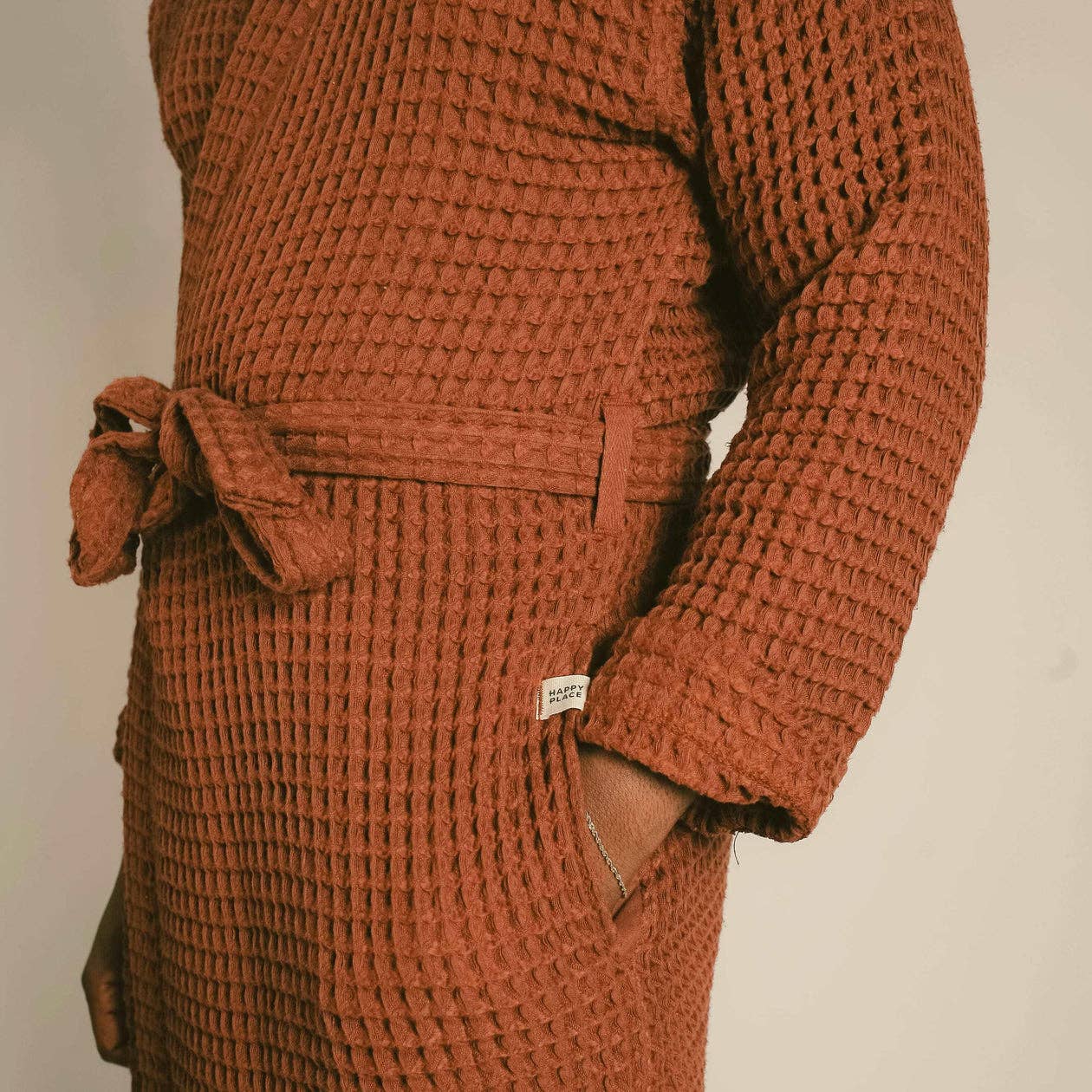 Happy Place Brand - Wholesale Robe - Women's - Organic Weightless Waffle Bath Robe17
