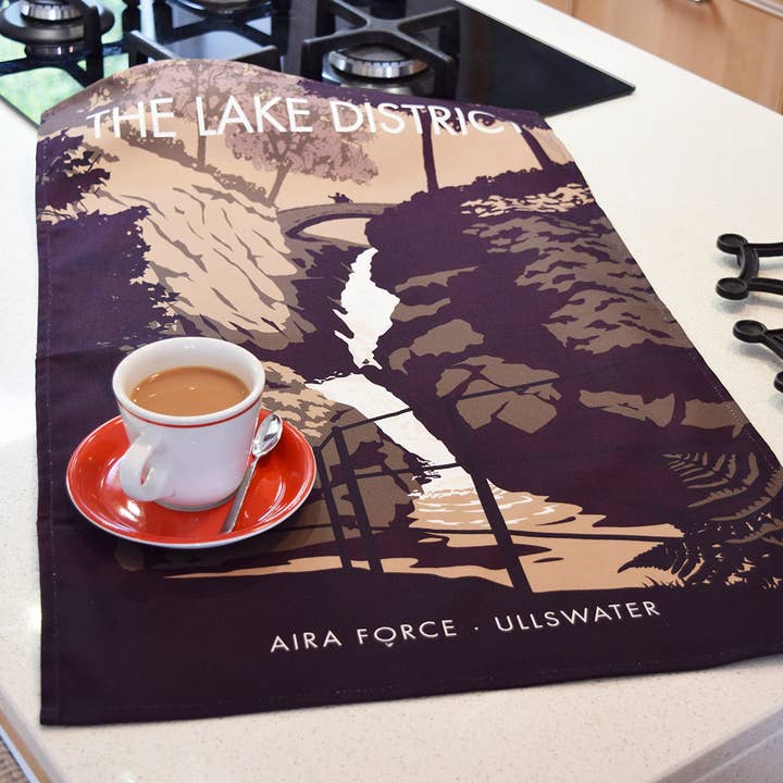 The Lake District - Aira Force, Ullswater viskestykke for engroshandel hos Town Towels