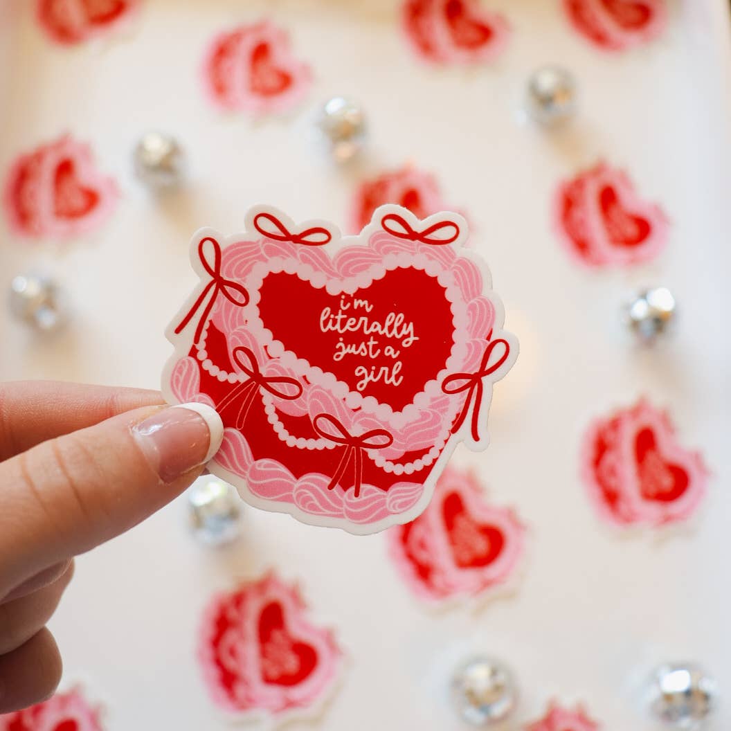 Little Viper Co - Wholesale Sticker - I’m Literally Just a Girl Cake Sticker0