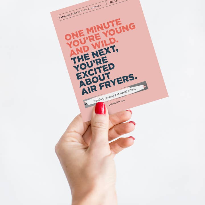 Inklings Paperie - Wholesale Friendship card - Scratch-off Card - Air Fryers - Friendship/Birthday 1